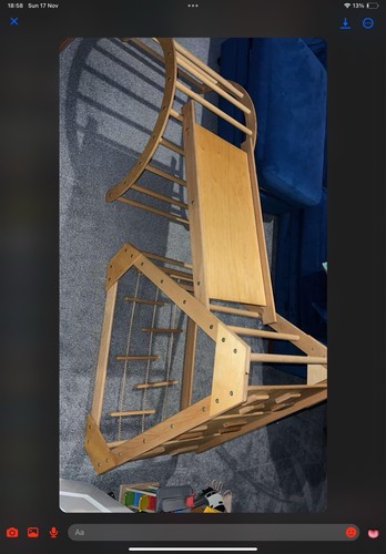 Indoor climbing frame with - frame,